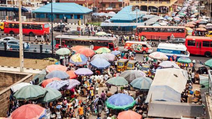 Market in Ikorodu used to illustrate the story