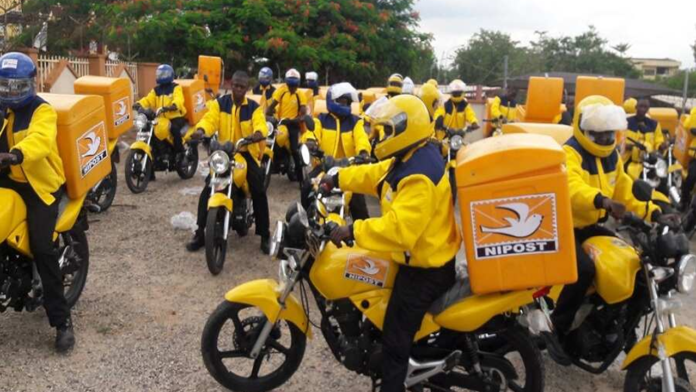 NIPOST delivery bike.