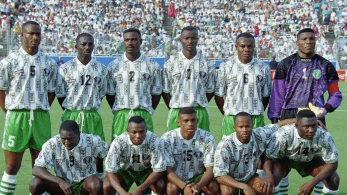 A picture of the 1994 Super Eagles squad