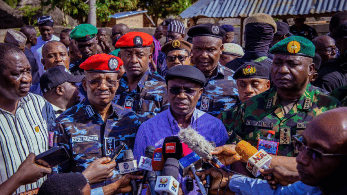Chief of Defence Staff General Christopher Musa and Inspector-General of Police Kayode Egbetokun
