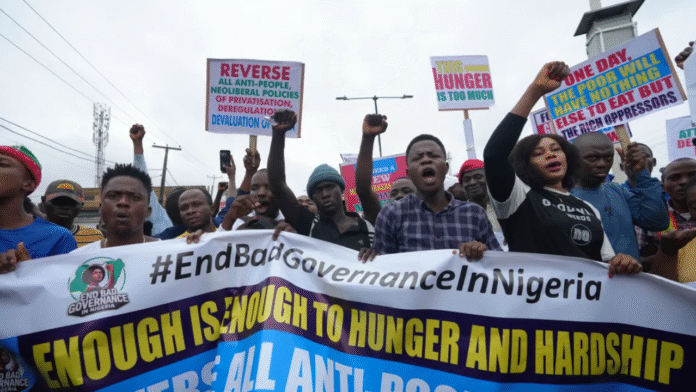 #EndBadGovernance protesters