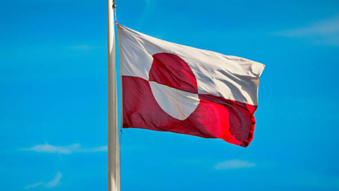 The Greenland flag