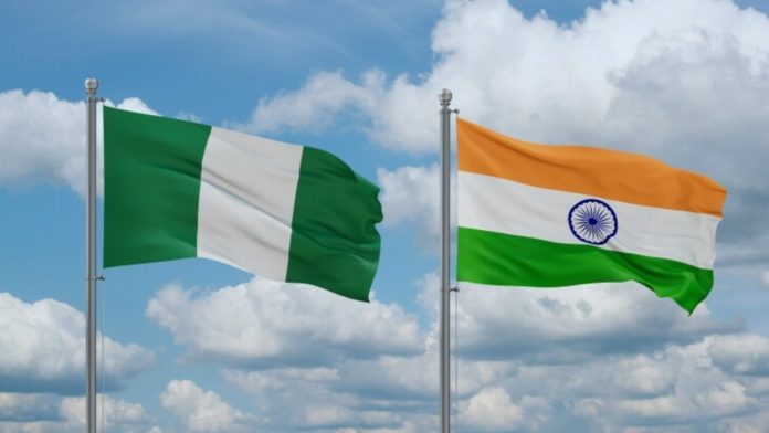 India and Nigeria flags