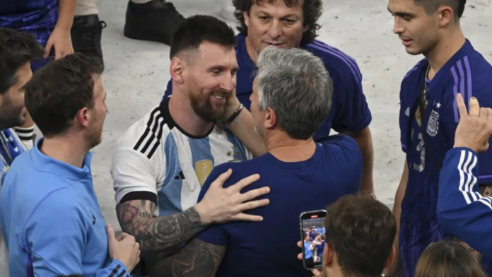 Messi and father